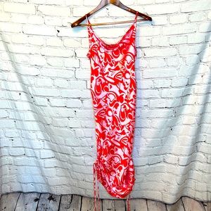 It’s Fashion Heart Print Slip Dress Size Medium Brand New W/Tags